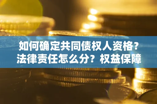 北京如何确定共同债权人资格？法律责任怎么分？权益保障技巧揭秘！