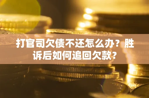 北京打官司欠债不还怎么办？胜诉后如何追回欠款？