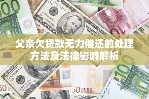 北京父亲欠贷款无力偿还的处理方法及法律影响解析