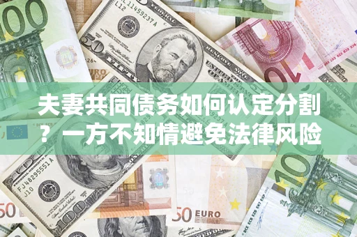 北京夫妻共同债务如何认定分割？一方不知情避免法律风险必看！
